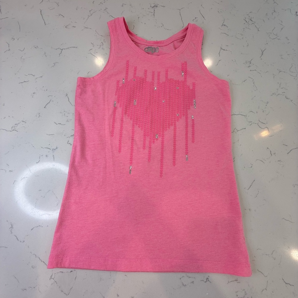 Circo Pink Casual Tank Top with Unique Design